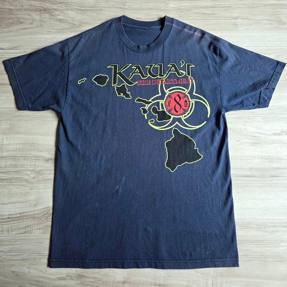Vintage Hawaii Kauai Fire Department Tee Shirt